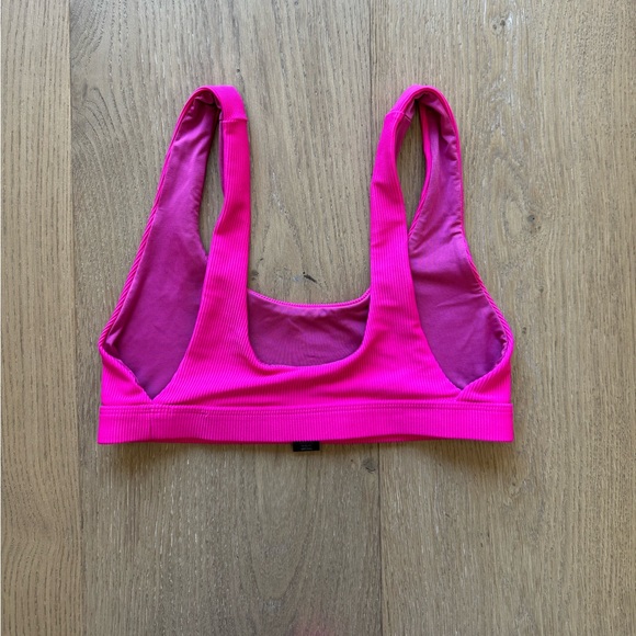 Beach Riot Bikini Peyton Top Vanessa Bottom Fuchsia XS / XS - Picture 4 of 6
